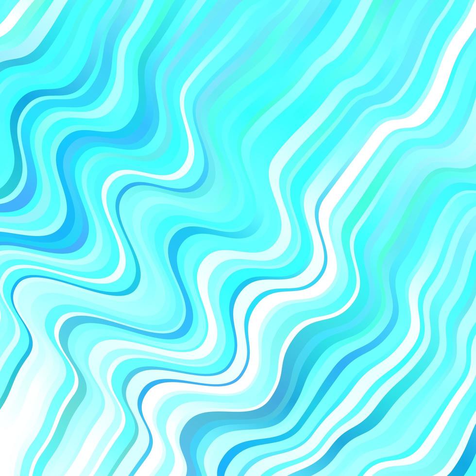 Light Blue, Green vector background with bent lines.