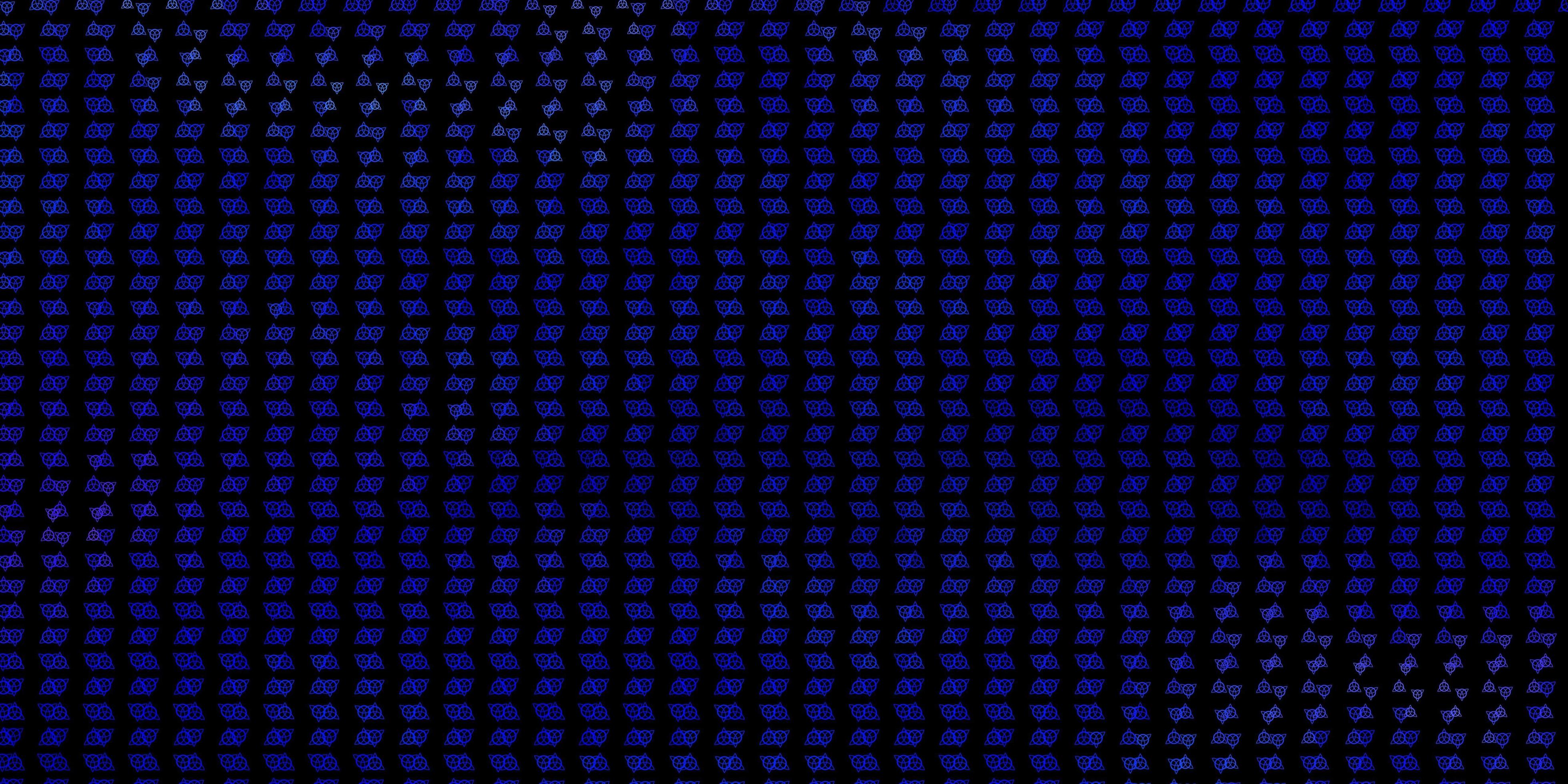 Dark BLUE vector pattern with magic elements. 3091852 Vector Art at ...