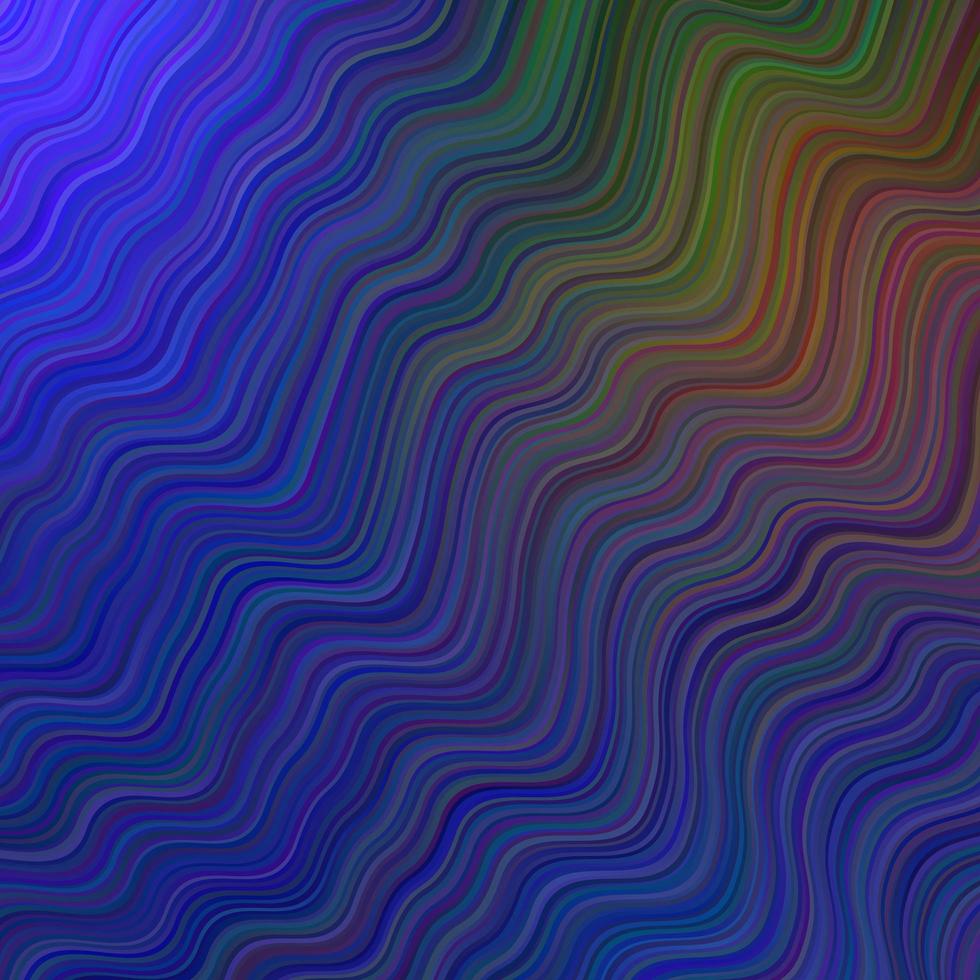 Dark Blue, Yellow vector template with curved lines.