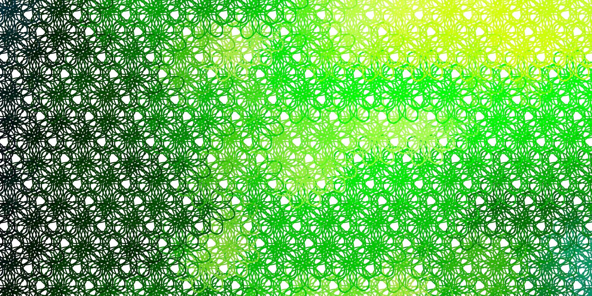 Light Green, Yellow vector texture with curves.