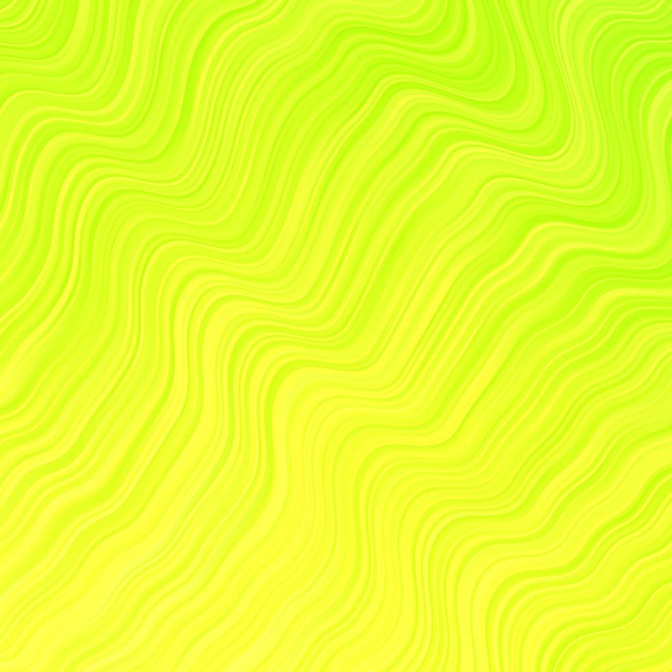 Light Green, Yellow vector pattern with wry lines.