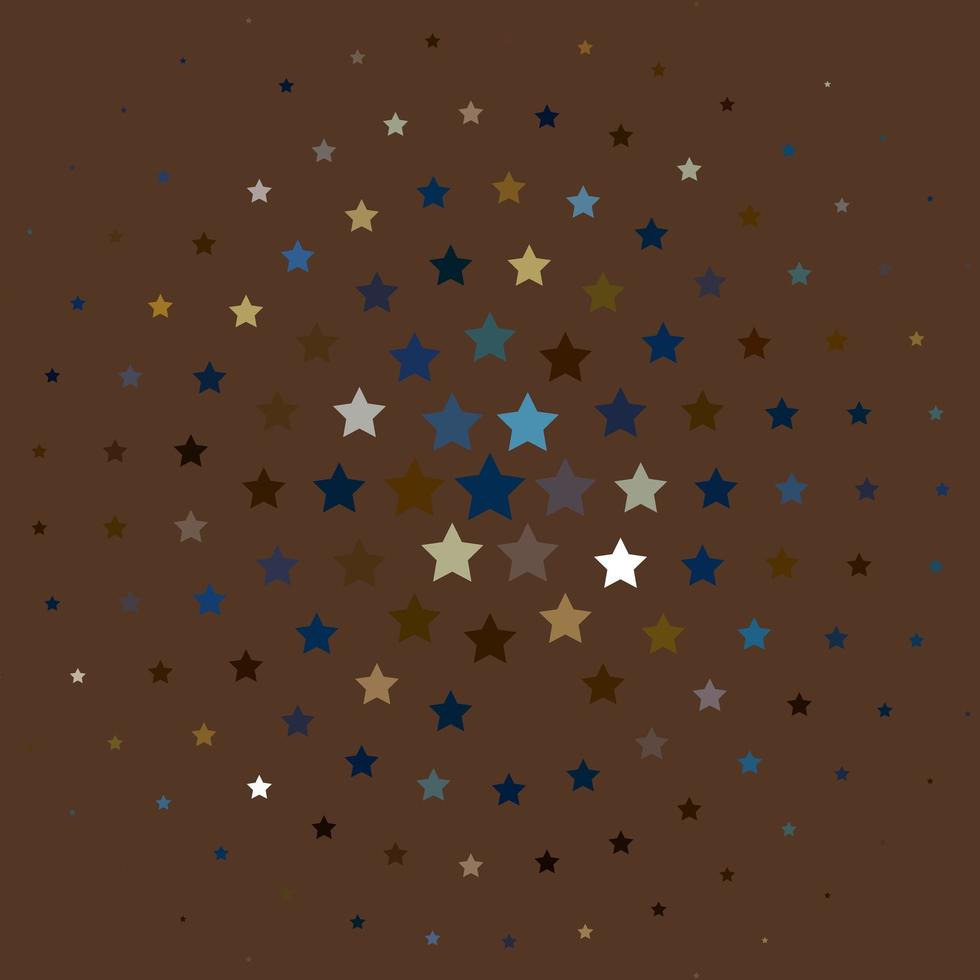 Light Blue, Red vector texture with beautiful stars.