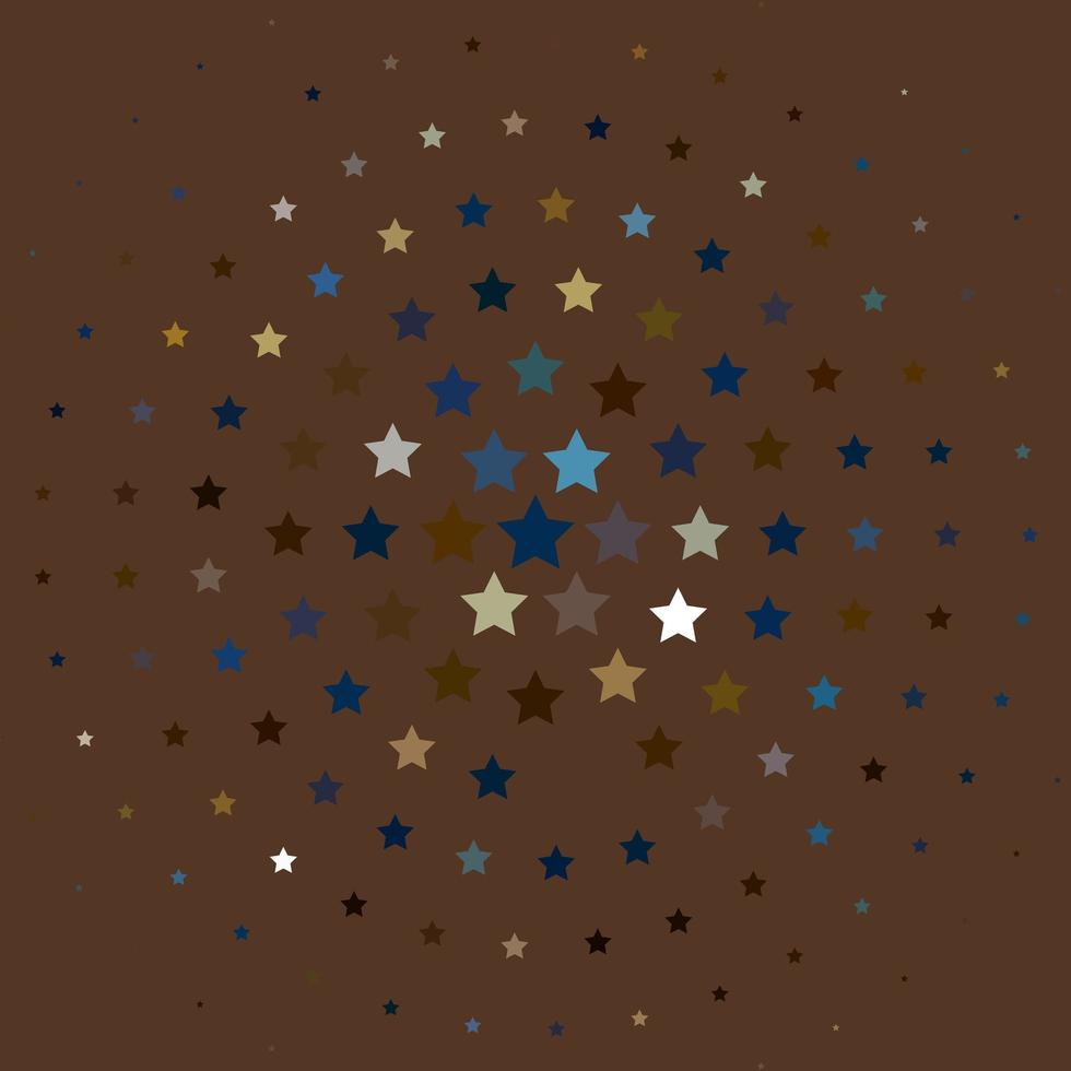 Light Blue, Red vector texture with beautiful stars.