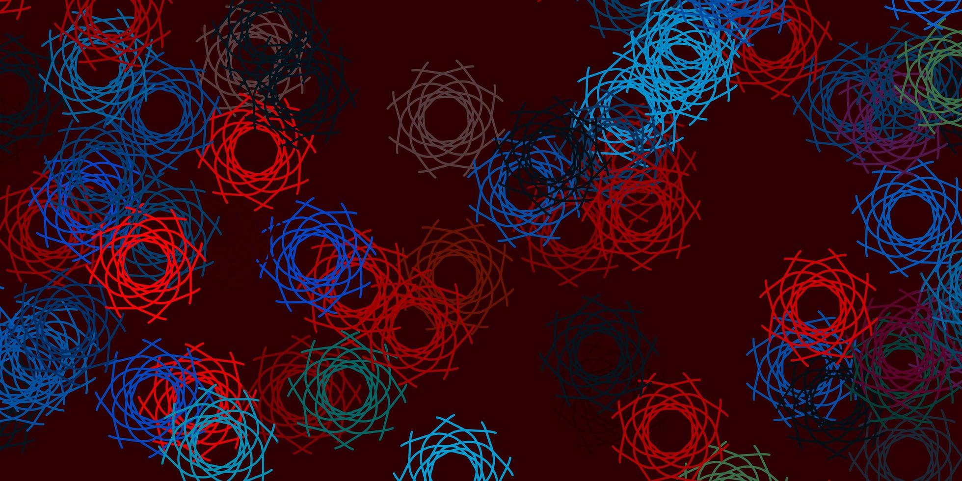 Light Blue, Red vector pattern with abstract shapes.
