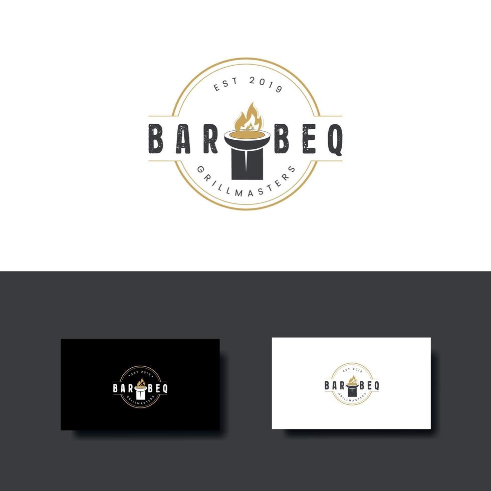 vintage logo for restaurant vector