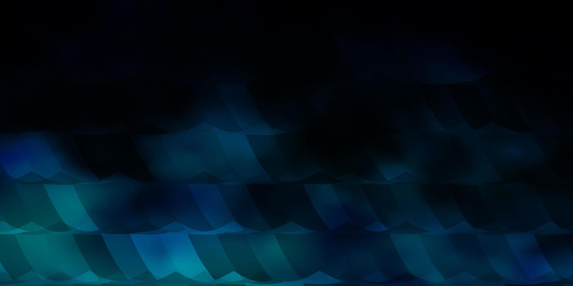 textura de vector azul oscuro con hexágonos de colores.