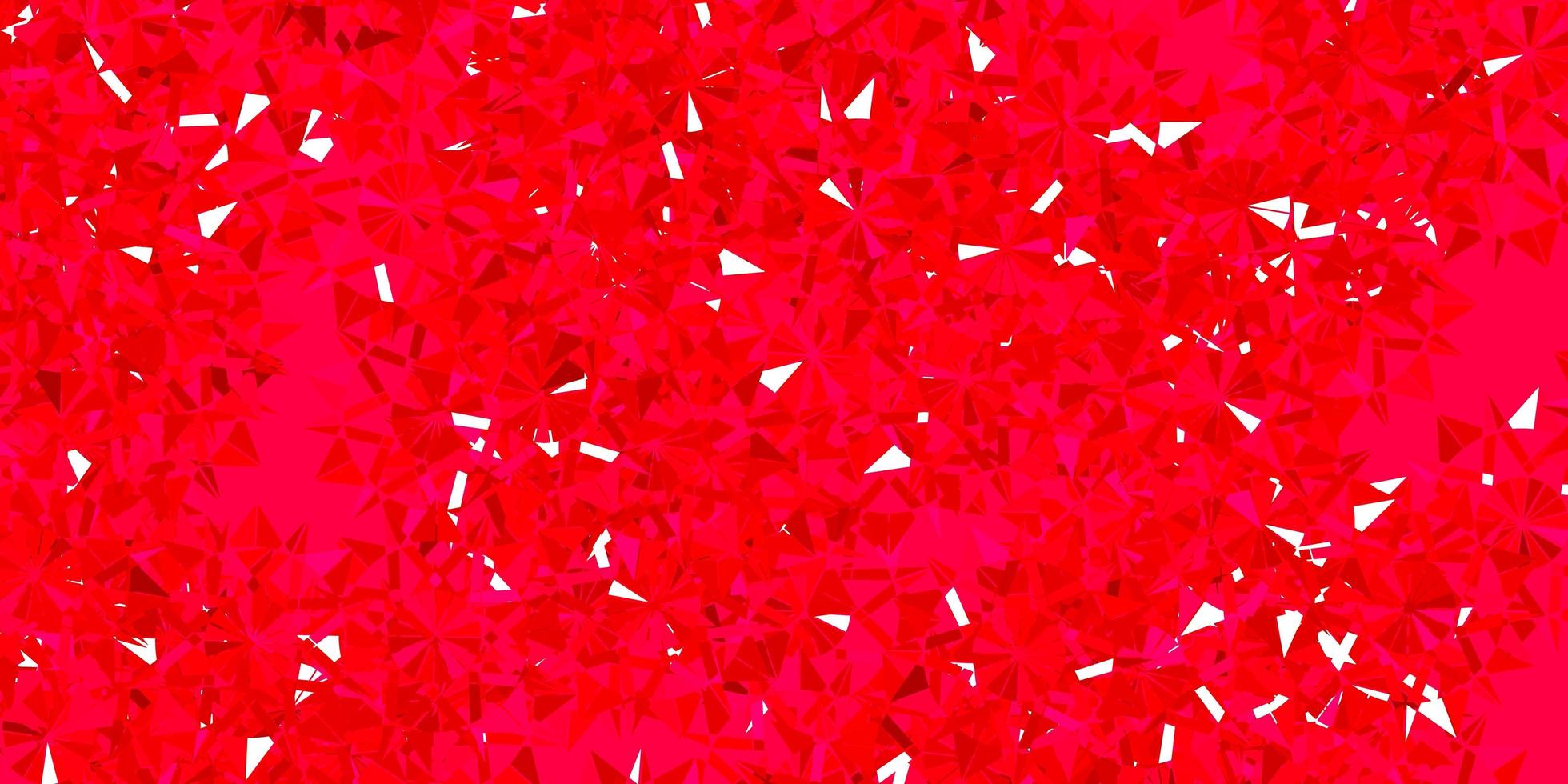 Light Pink, Red vector background with christmas snowflakes.