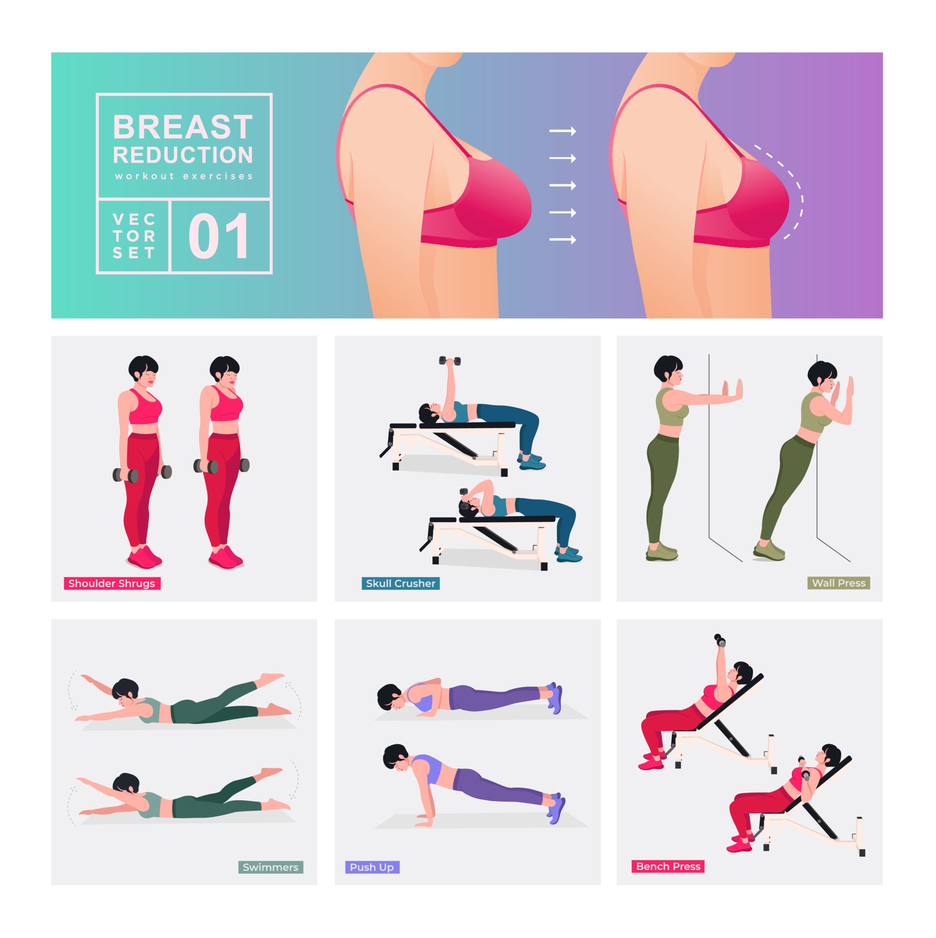 https://static.vecteezy.com/system/resources/previews/003/092/640/original/breast-reducing-exercise-set-women-doing-fitness-and-yoga-exercises-vector.jpg