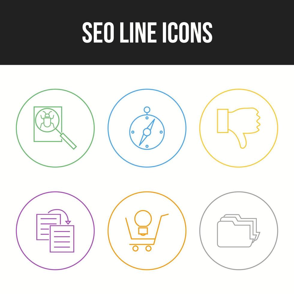 Seo and Business icons for commercial use vector