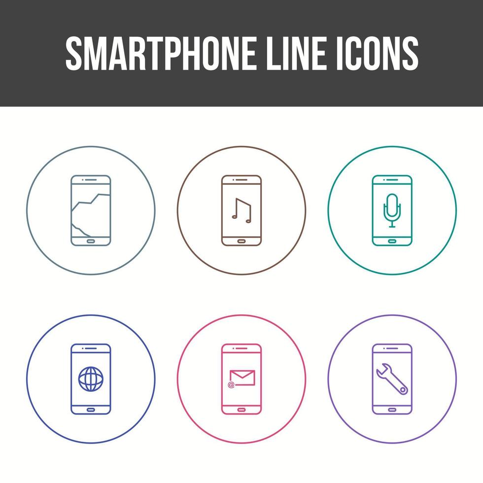 Mobile Apps Vector Icon Set