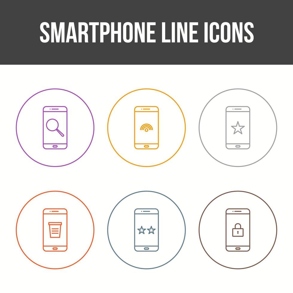 Mobile Apps Vector Icon Set