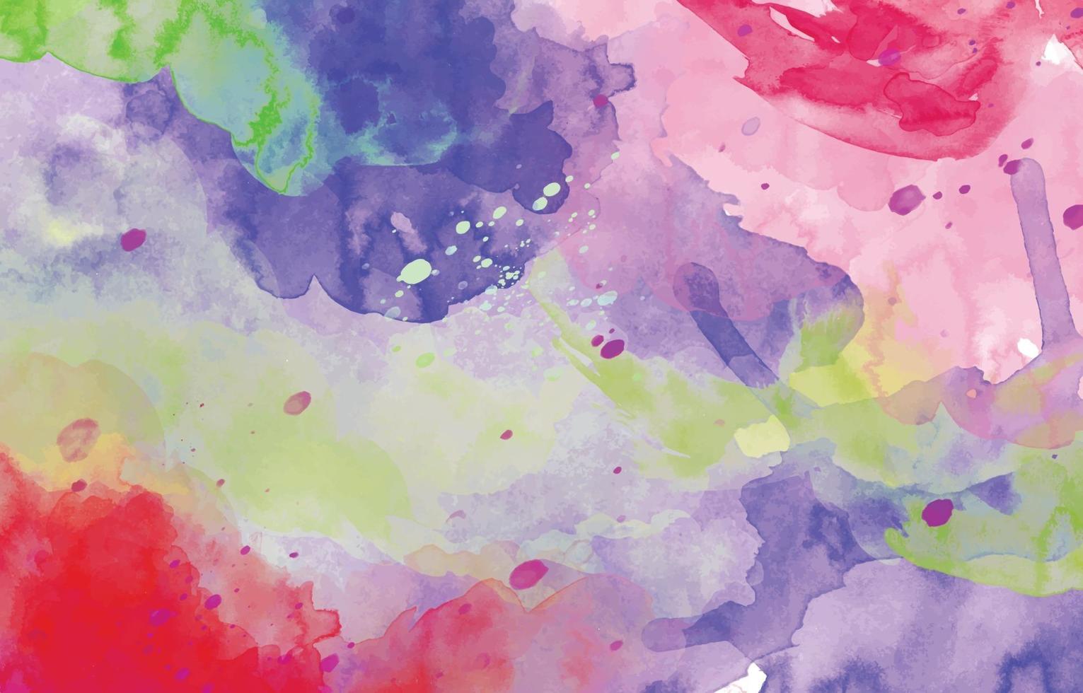 Colorful Watercolor Background Template vector