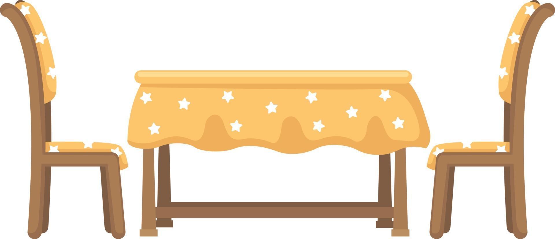 Table and Chairs vector