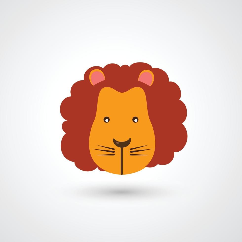 Lion head icon vector