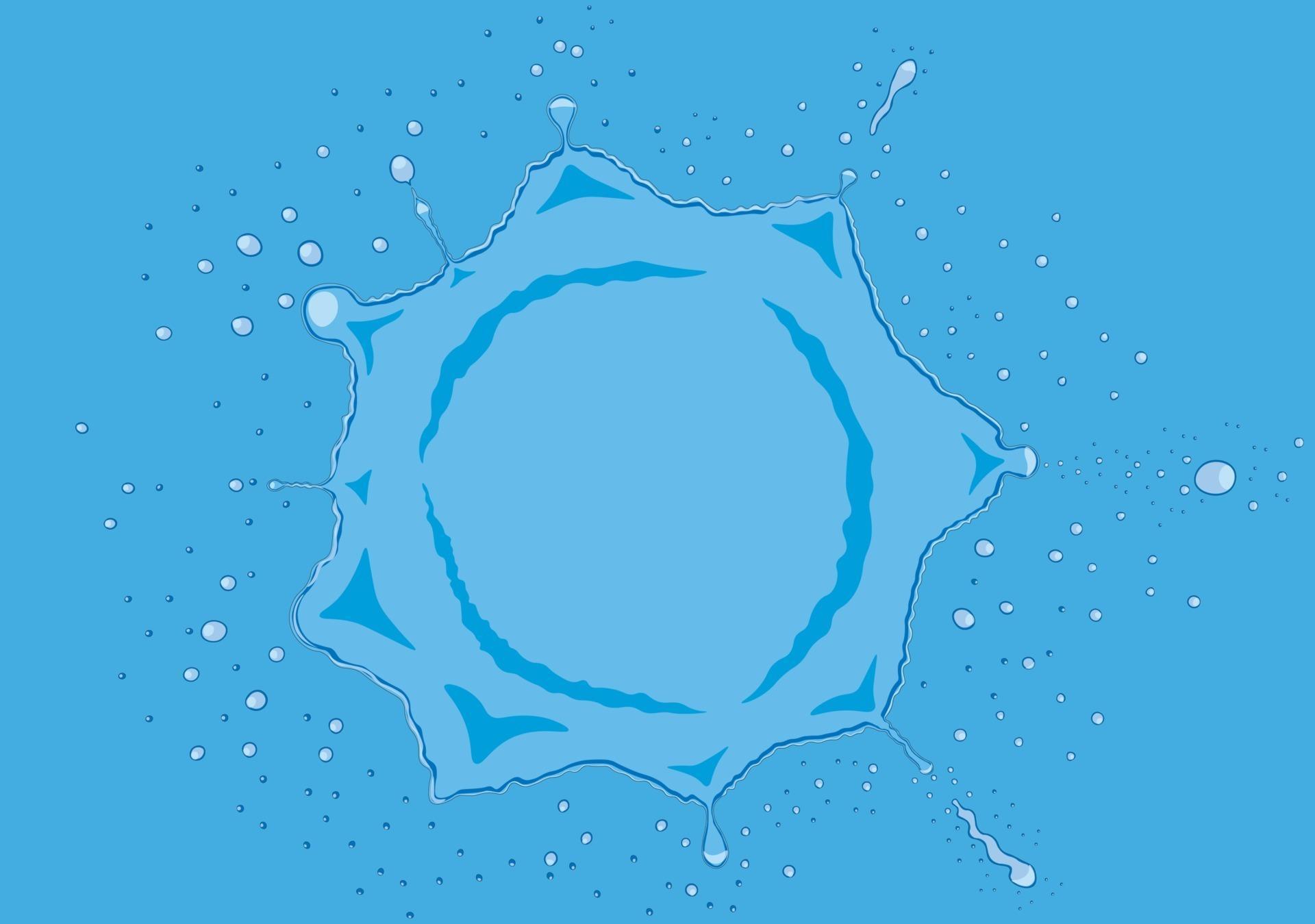 Circle water splash vector illustration 3093328 Vector Art at Vecteezy