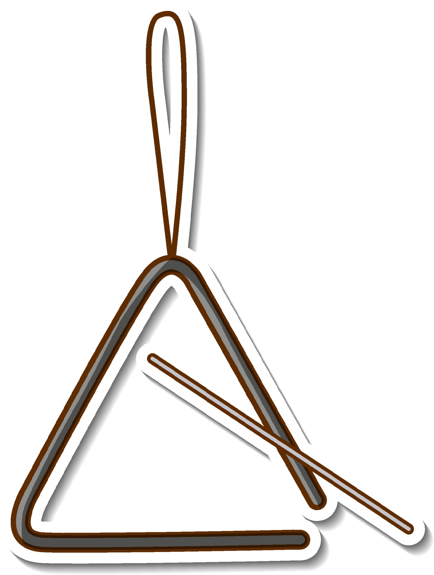 pegatina triángulo instrumento musical 3093452 Vector en Vecteezy