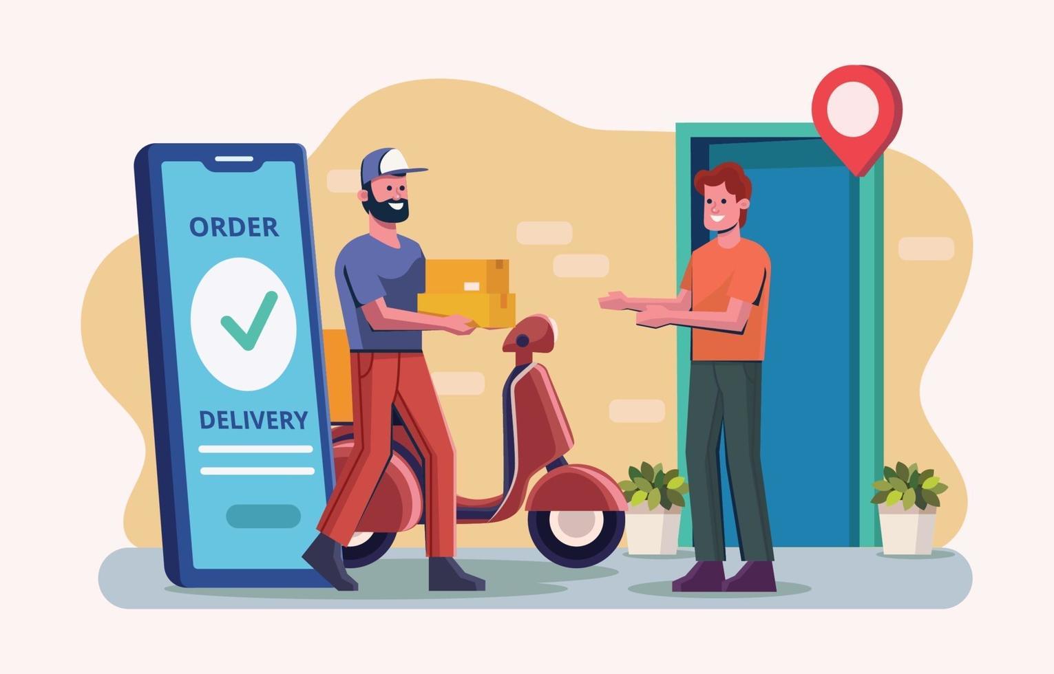 Online Delivery Service vector