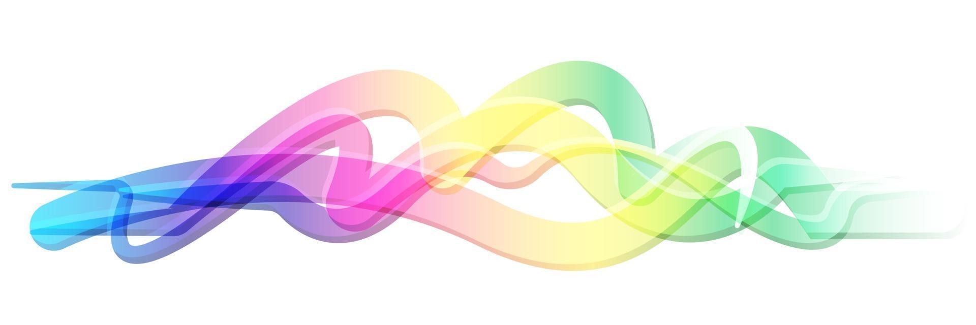 Colorful abstract Gradient line vector
