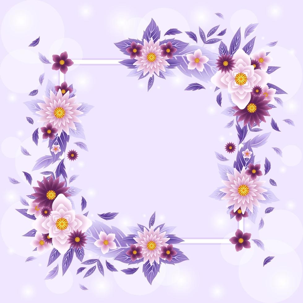 Beautiful Blooming Flower Background vector