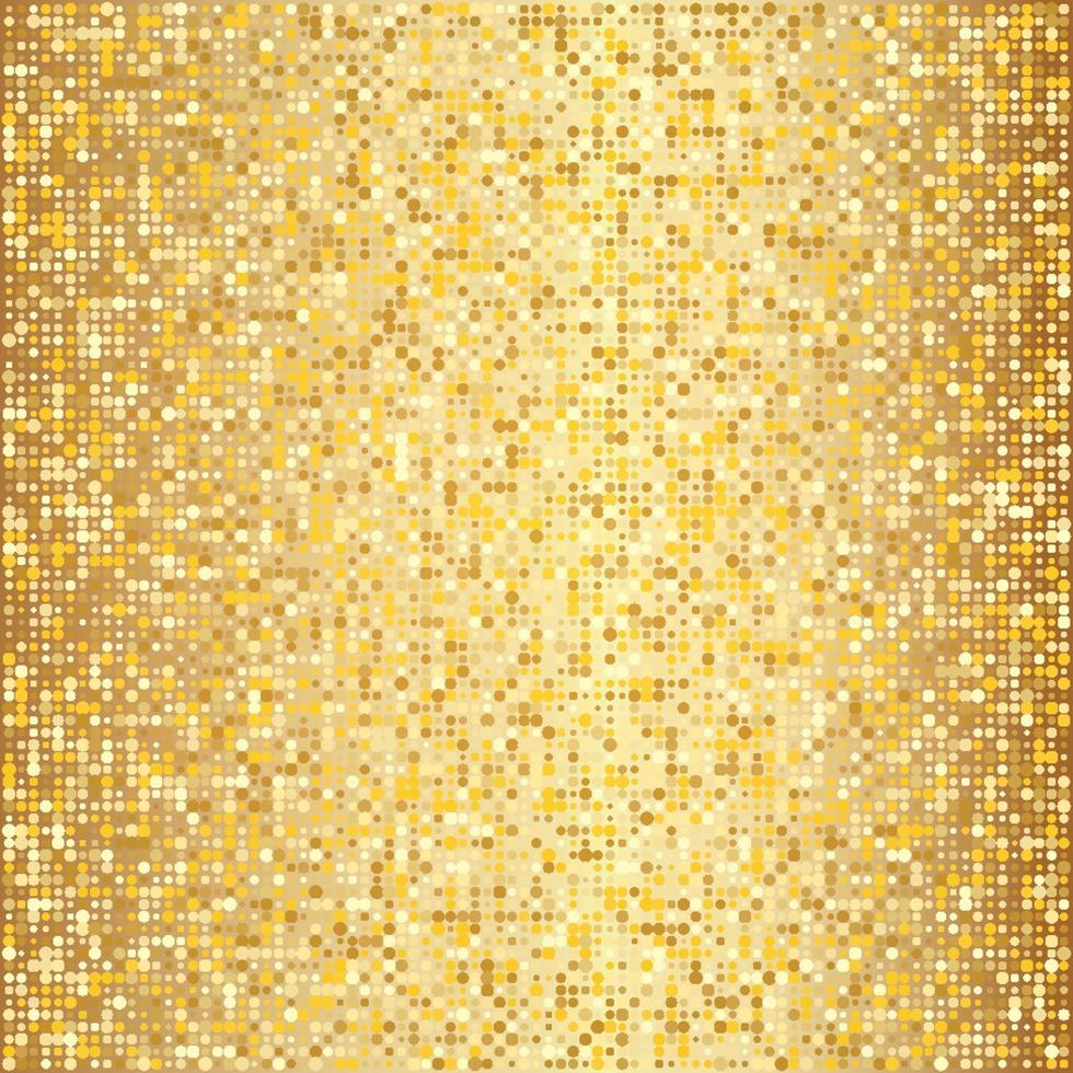 Abstract golden halftone pattern Gold polka dot vector