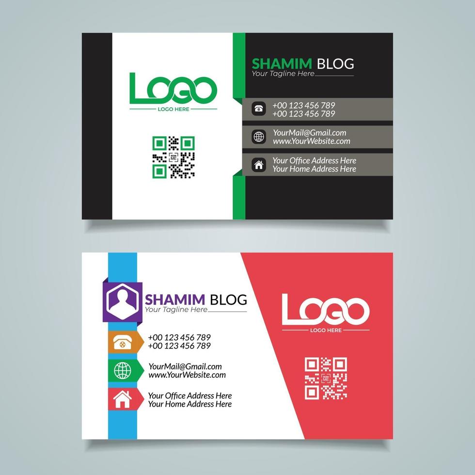 Business Card EPS File Free vector