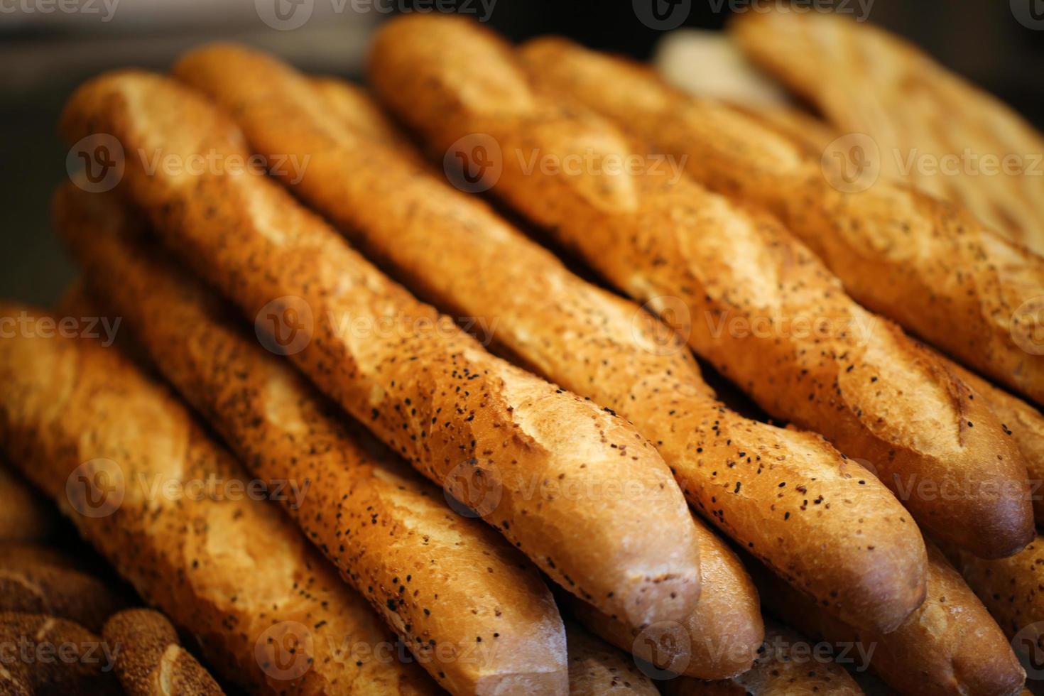 panes baguette, productos harinosos, panadería y panadería foto