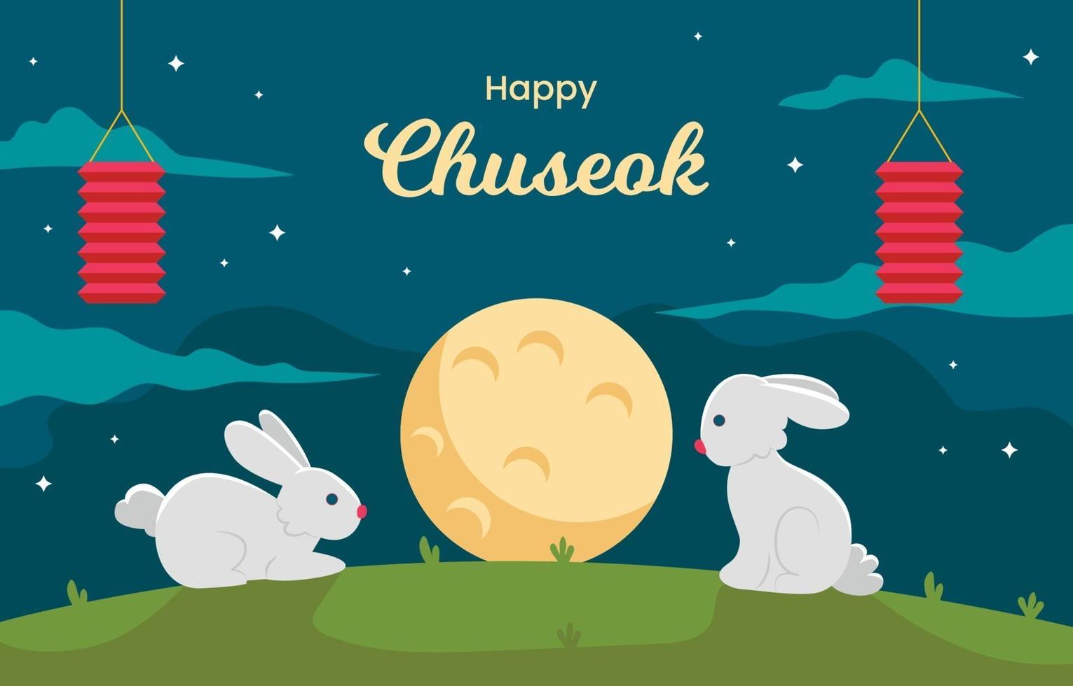 Chuseok Concept Background vector