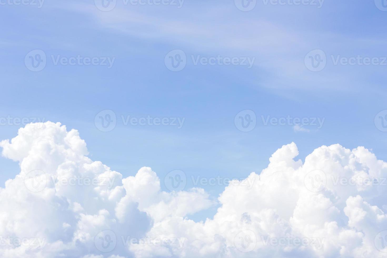 blue sky with clouds photo