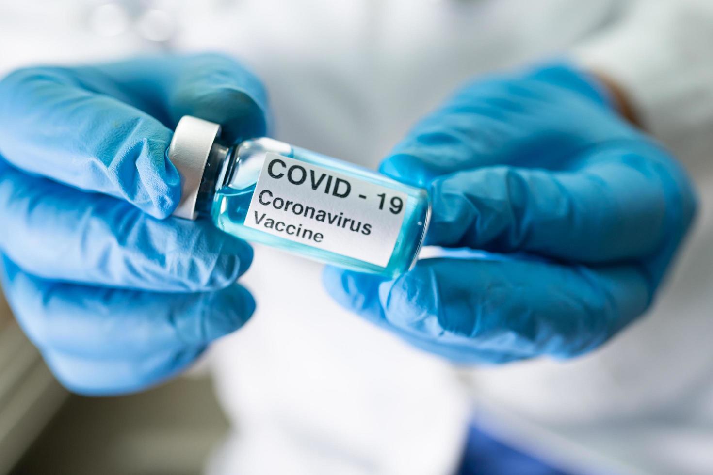 Covid 19 desarrollo de la vacuna contra el coronavirus médico foto