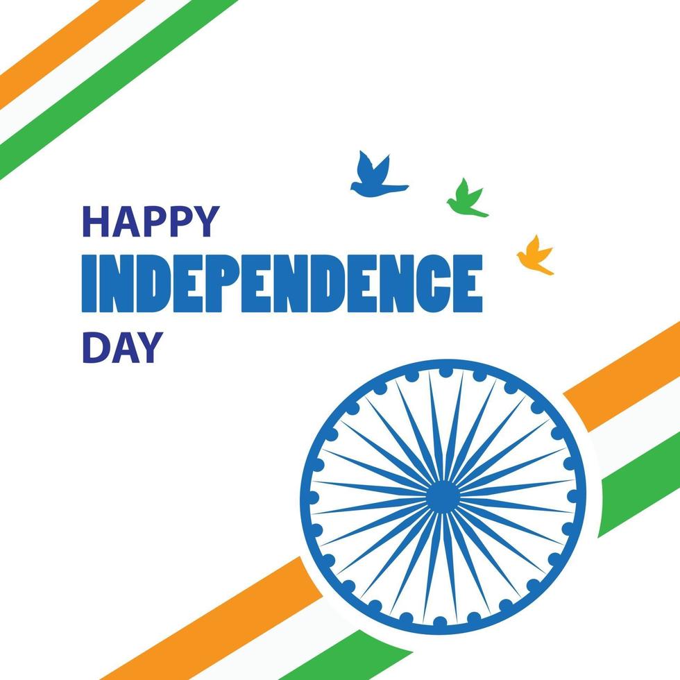 Happy independence day India flag 3095533 Vector Art at Vecteezy