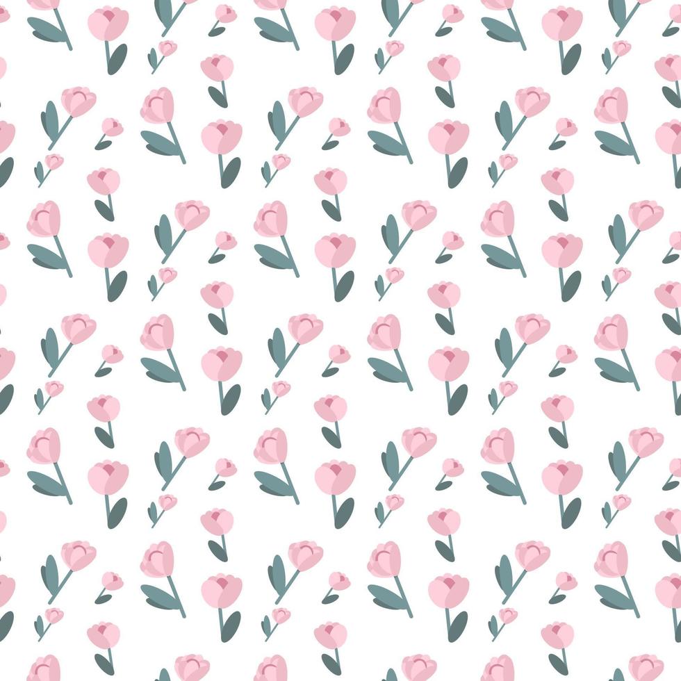 patrón de moda con flores sin costuras, para diseño textil. artístico vector