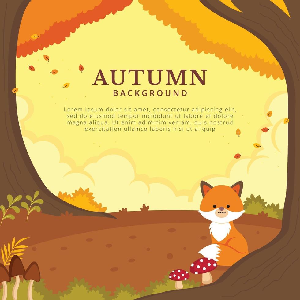 Peaceful Autumn Background vector