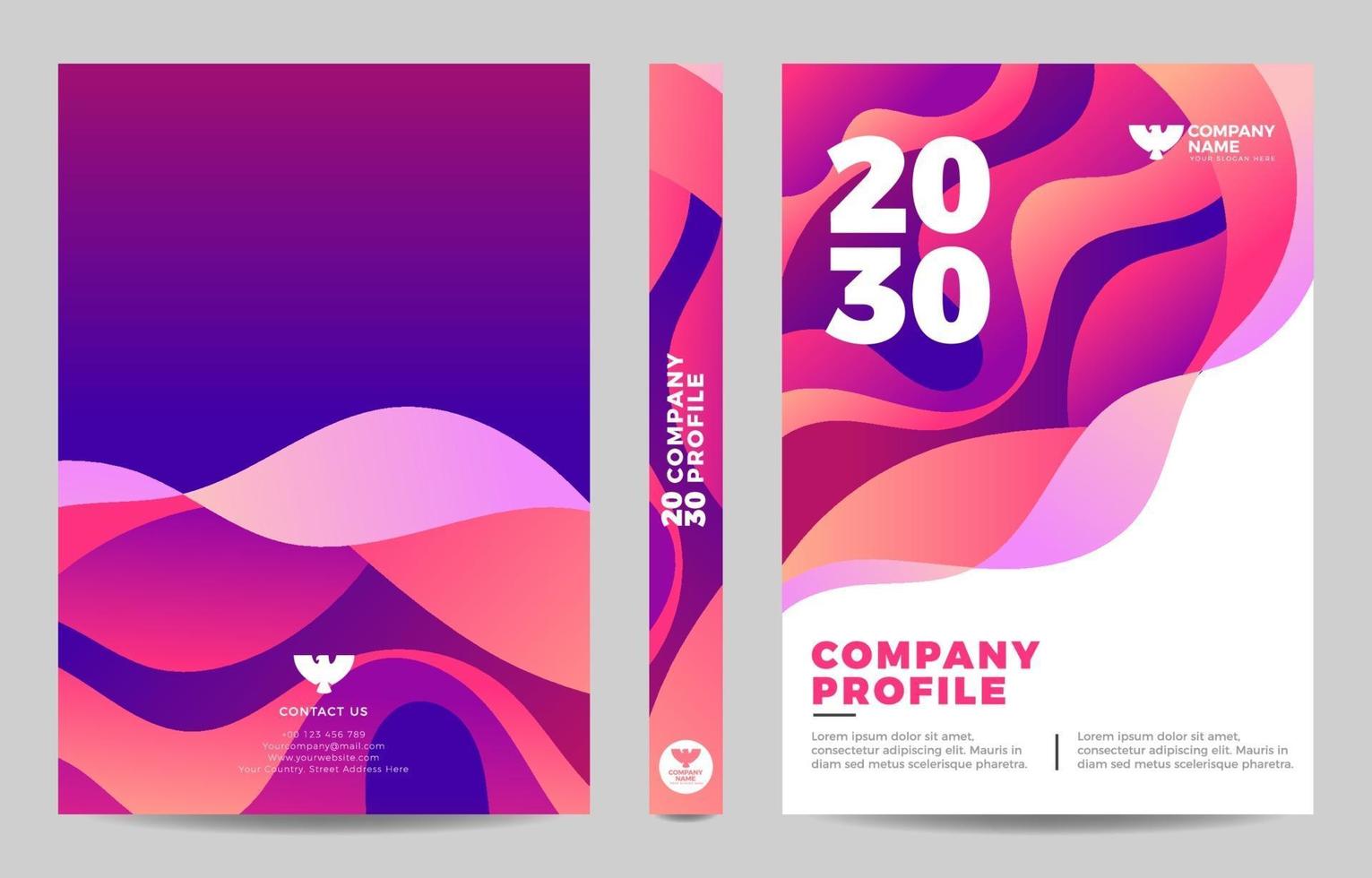 Company Profile Design Template vector