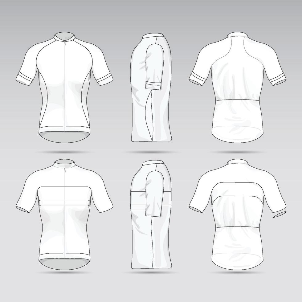 concepto de ropa deportiva de jersey de ciclo vector