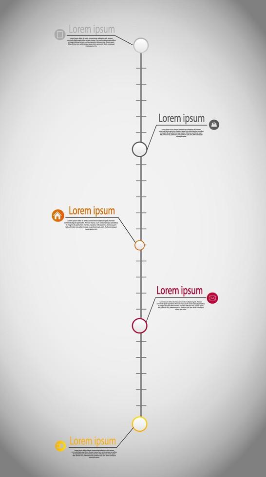 Timeline infographic business template vector illustration