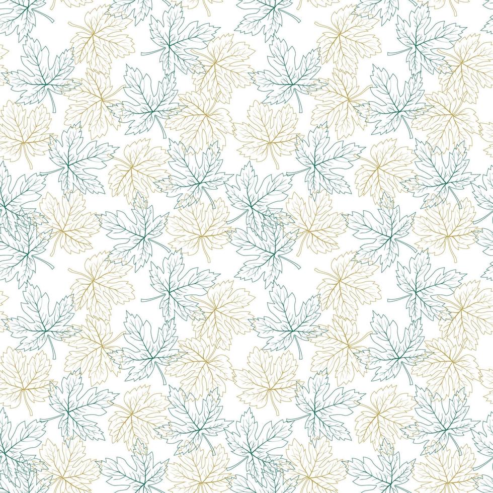 Colorful autumn leaves seamless pattern for decorative,fabric,textile vector