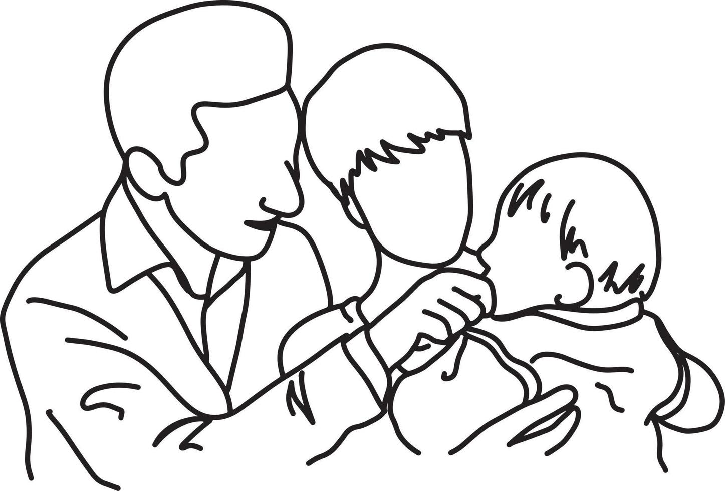 Padre Y Madre Sosteniendo A Su Bebe En Brazos Vector En Vecteezy