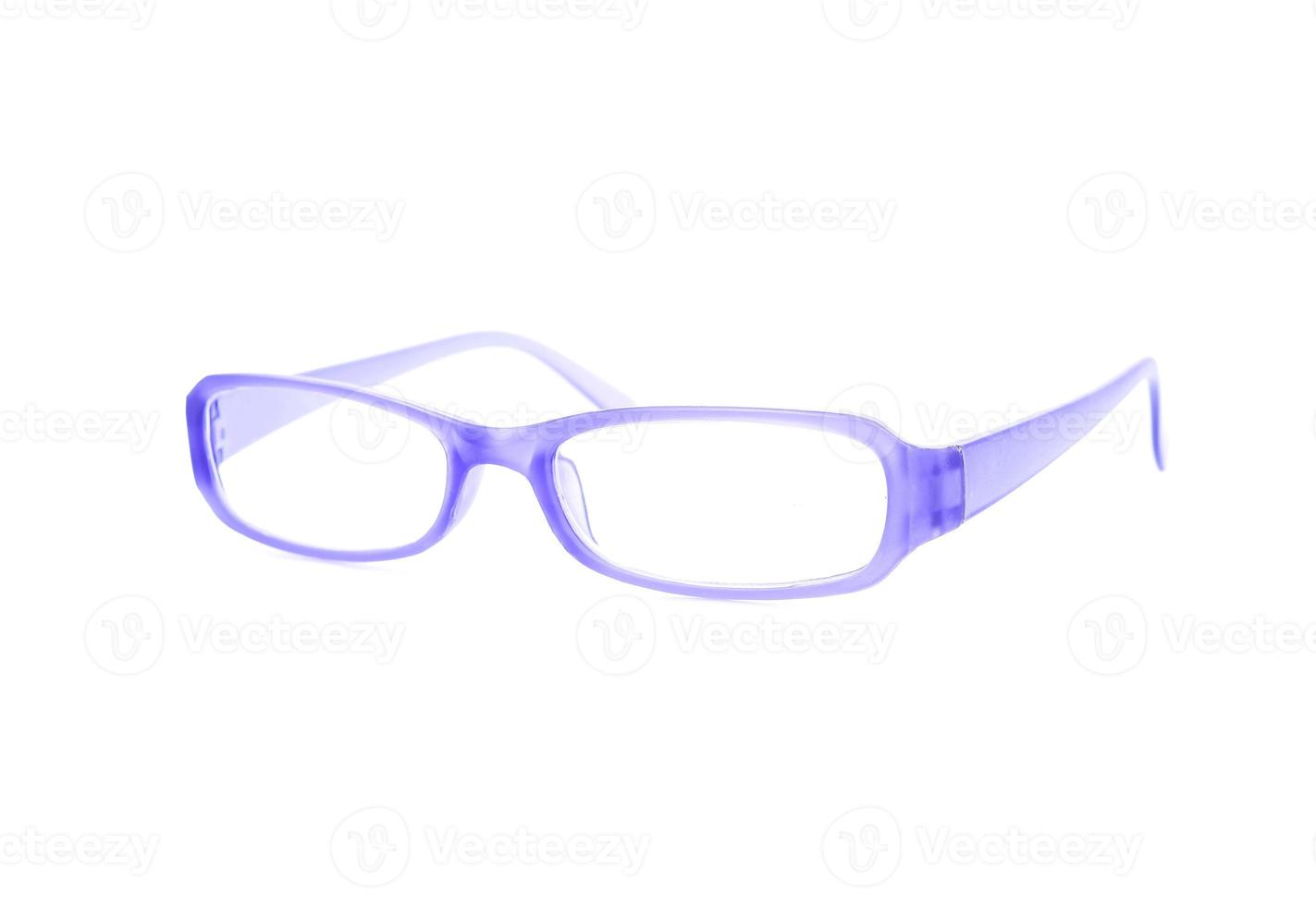 Eyeglasses, spectacles or glasses on white background photo