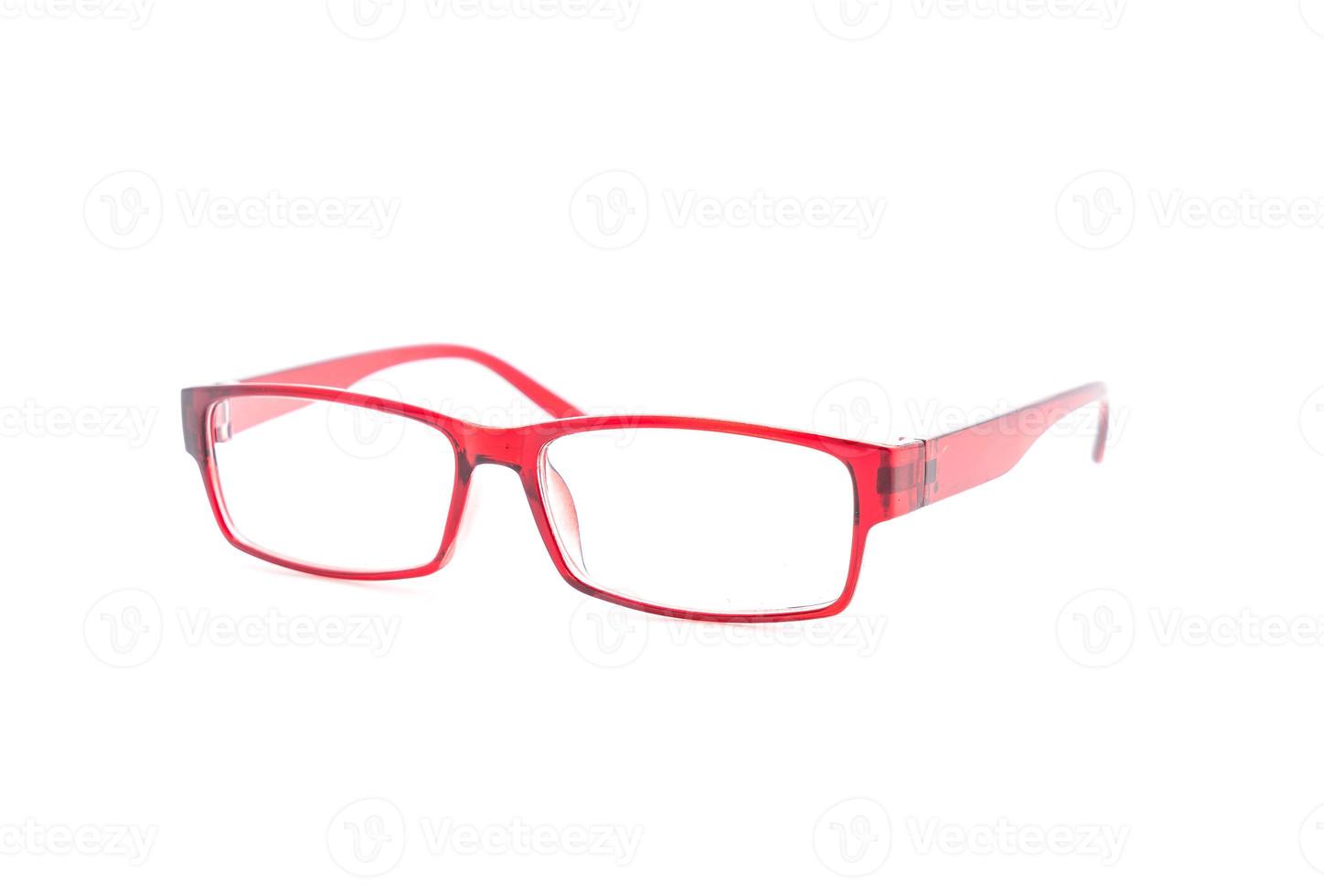 Eyeglasses, spectacles or glasses on white background photo