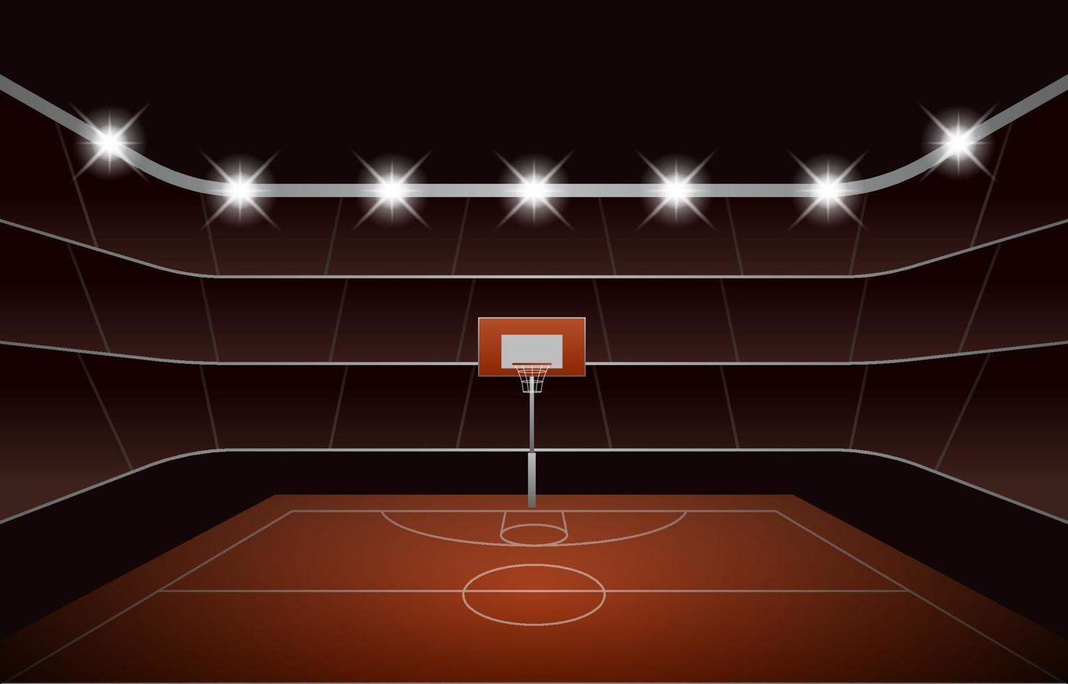 fondo del estadio de baloncesto vector