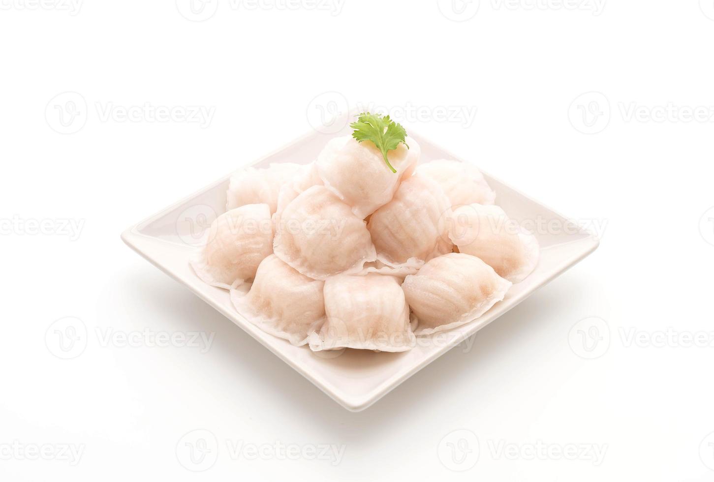 albóndigas de camarones al vapor dim sum foto