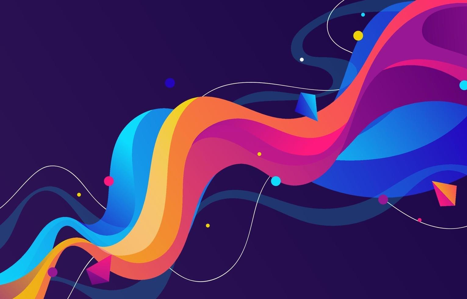Colorful Gradient Wavy Abstract Background 3097762 Vector Art at Vecteezy
