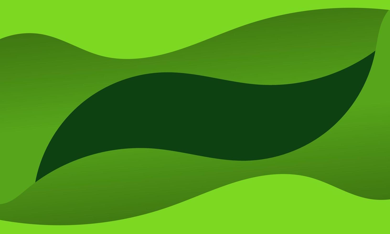 Fondo de onda de fluido verde abstracto vector