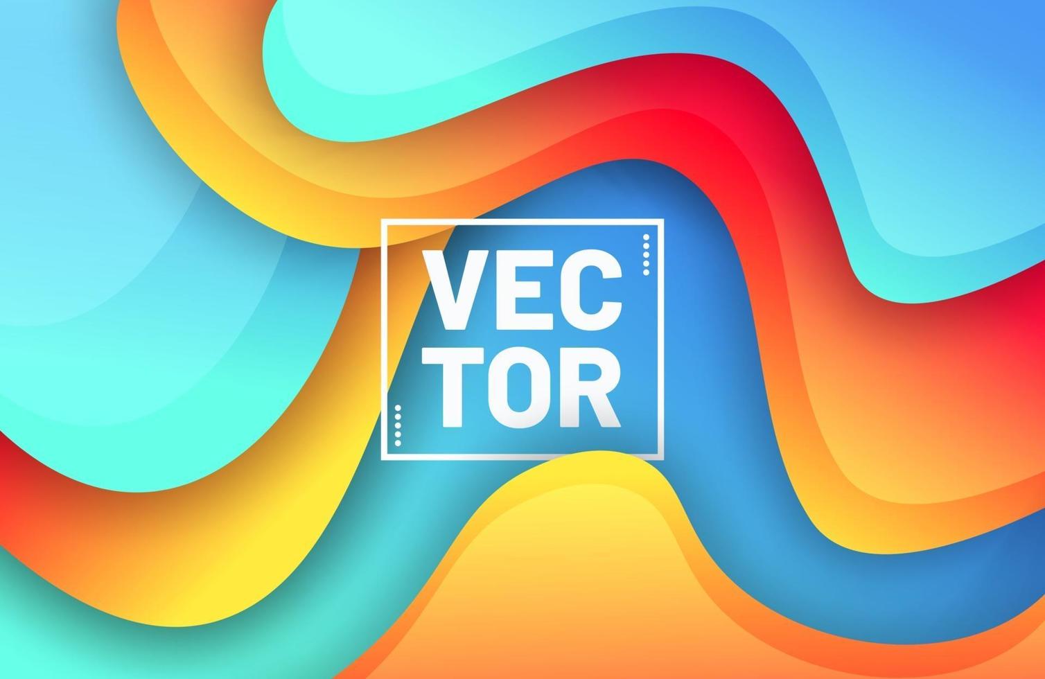 Colorful fluid background dynamic textured geometric element vector