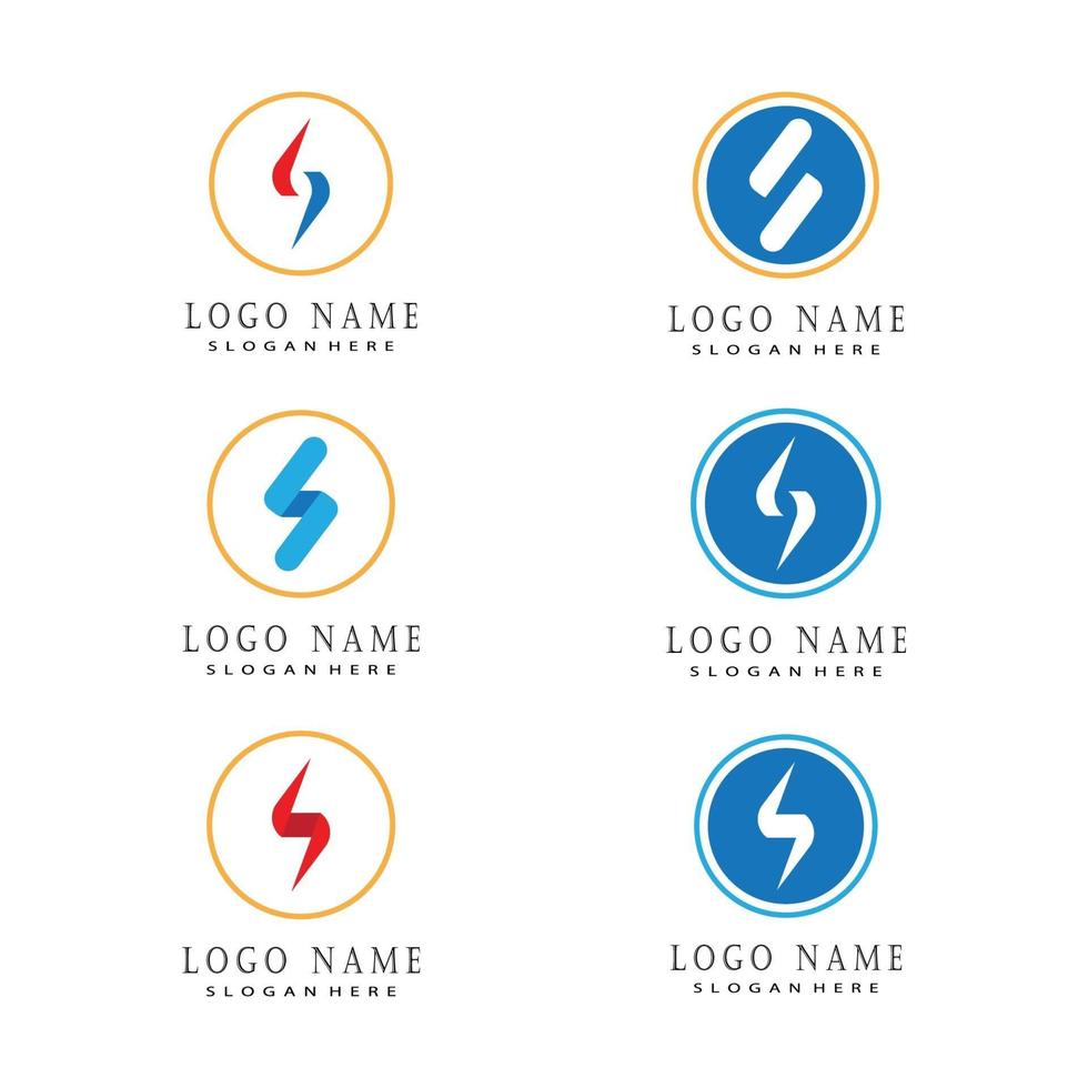 vector de diseño de logotipo de letra s corporativa empresarial