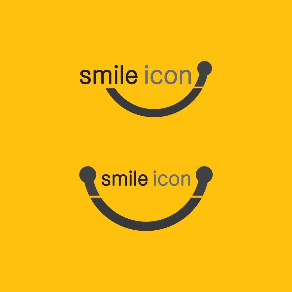 smile icon logo vector design happy emoticonand vector emoji happiness