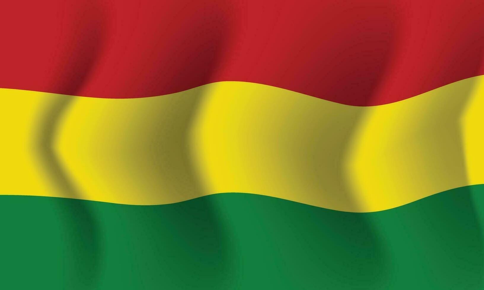 ondeando la bandera de bolivia. fondo para patriótico nacional vector
