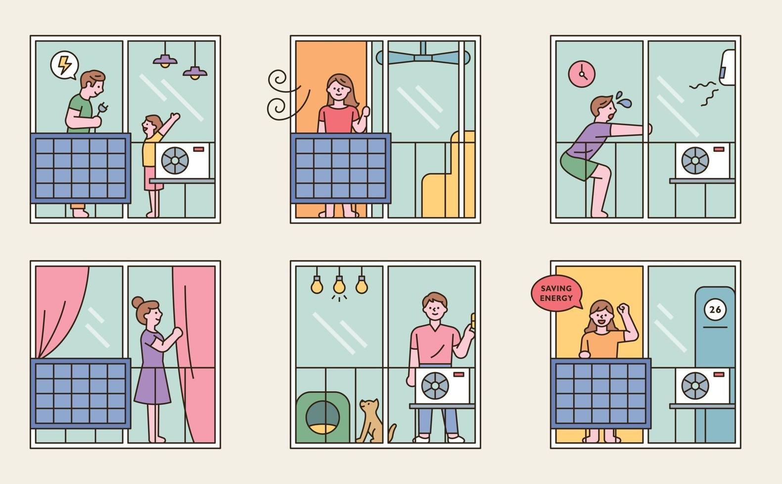 Saving energy for environment vector