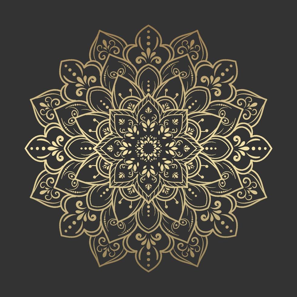 Mandala pattern design with hand drawn vector