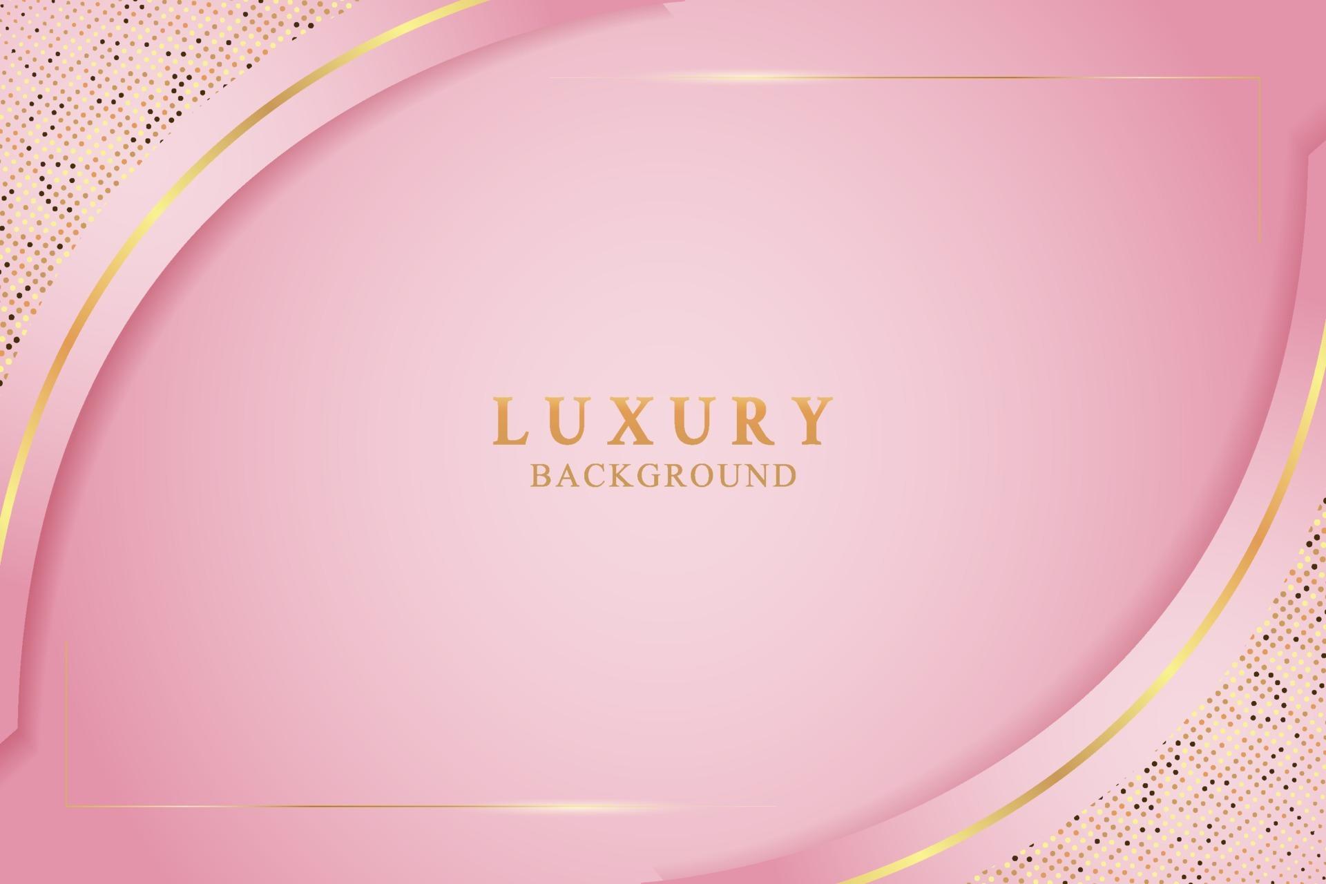 Elegant Pink Luxury background with shiny gold and glitter texture